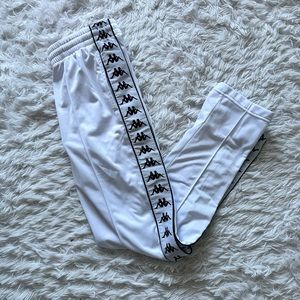 Size Small Unisex Kappa Tracksuit Pants White BNWT